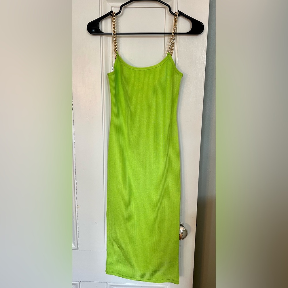 Medium Neon Green Bodycon Dress from Superdown/Revolve
